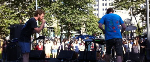 Beer Garden and Music in Burnside Park at Kennedy Plaza Providence